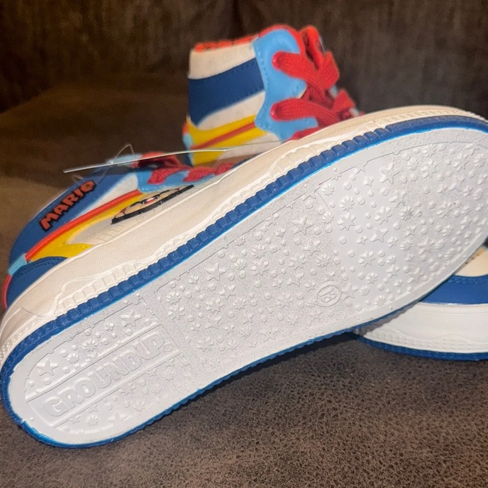 Blue and Red Super‎ Mario High-Top Sneakers
